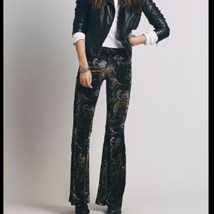 Free People Float Away Velvet Pants NWT